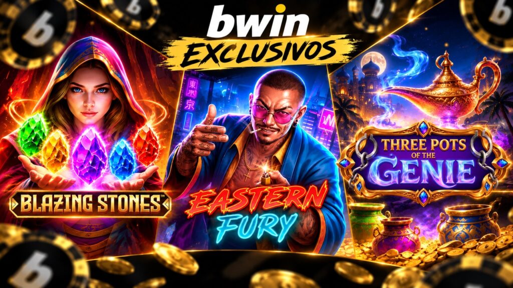 Un genio con tres botes, una guerra de bandas con multiplicadores y cinco funciones en paralelo, tres slots muy distintas ya en BWIN